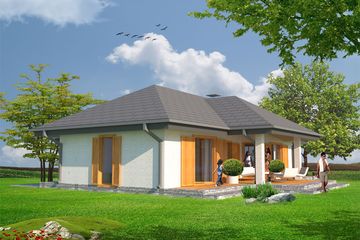  Projekt domu MD-9 (KKA1022) - projekt domu parterowego - Zdjęcie 3