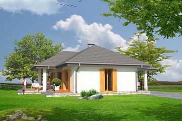  Projekt domu MD-9 (KKA1022) - projekt domu parterowego - Zdjęcie 4