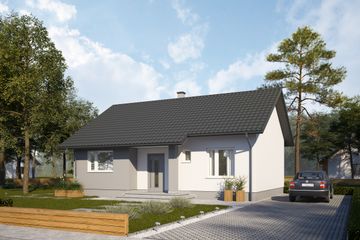  Projekt domu SD2 (KKC1001) - projekt domu parterowego - Zdjęcie 1
