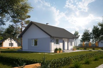  Projekt domu SD2 (KKC1001) - projekt domu parterowego - Zdjęcie 2