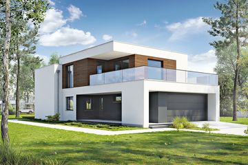  Projekt domu Dynamiczny D22 (WWB1017) - projekt domu z pełnym piętrem - Zdjęcie 1
