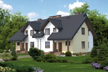  Projekt domu Sorrento Termo (KRH1418) - projekt domu parterowego z poddaszem - Zdjęcie 1