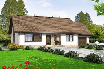  Projekt domu Mokka 5 (WOF1089) - projekt domu parterowego - Zdjęcie 4