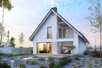  Projekt domu Dostępny 2 (WAW1079) - projekt domu parterowego z poddaszem - Zdjęcie 1