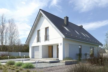  Projekt domu Dostępny 2 (WAW1079) - projekt domu parterowego z poddaszem - Zdjęcie 2