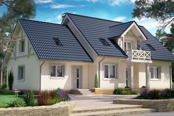  Projekt domu BS-12 dwulokalowy (JGC1007) - projekt domu parterowego z poddaszem - Zdjęcie 2