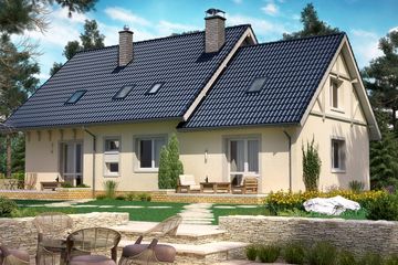  Projekt domu BS-12 dwulokalowy (JGC1007) - projekt domu parterowego z poddaszem - Zdjęcie 3