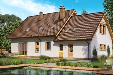  Projekt domu BW-27 wariant 2 (JGC1149) - projekt domu parterowego z poddaszem - Zdjęcie 2
