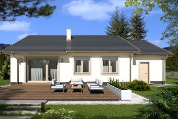  Projekt domu Filip b (WRD2540) - projekt domu parterowego - Zdjęcie 3