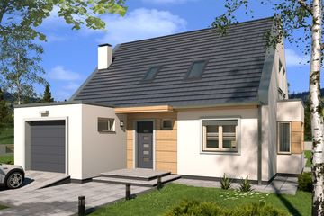  Projekt domu Vivien b (WRD2569) - projekt domu parterowego z poddaszem - Zdjęcie 2