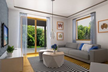  Projekt domu Wanda z garażem 1-st. [A] (WRF1642) - projekt domu parterowego z poddaszem - Zdjęcie 5