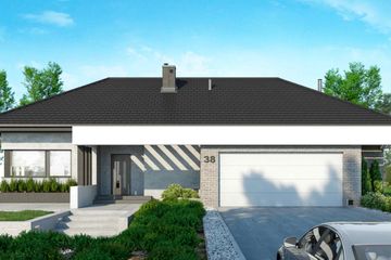  Projekt domu HomeKoncept 38 (KRX1043) - projekt domu parterowego - Zdjęcie 2