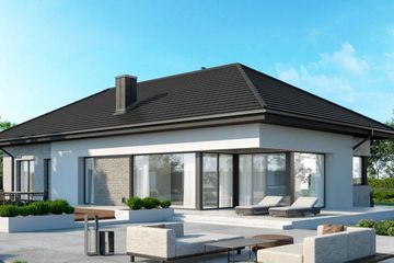  Projekt domu HomeKoncept 38 (KRX1043) - projekt domu parterowego - Zdjęcie 4