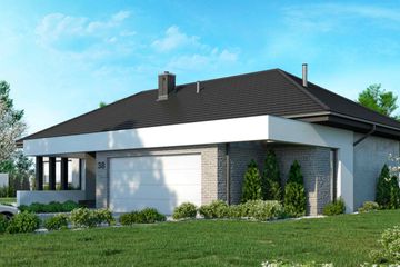  Projekt domu HomeKoncept 38 (KRX1043) - projekt domu parterowego - Zdjęcie 5