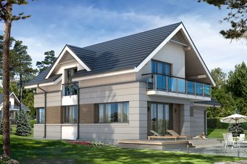  Projekt domu Jaspis 4 (BSA1573) - projekt domu parterowego z poddaszem - Zdjęcie 4