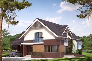  Projekt domu Jaspis (BSA1531) - projekt domu parterowego z poddaszem - Zdjęcie 4