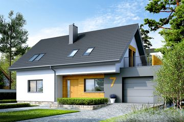  Projekt domu Logan G1 energo (WRC2652) - projekt domu parterowego z poddaszem - Zdjęcie 3