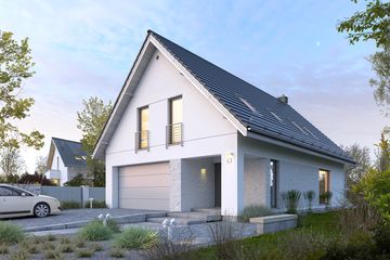  Projekt domu Dostępny 3 (WAW1080) - projekt domu parterowego z poddaszem - Zdjęcie 1