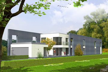  Projekt domu MD-23 (dom z lokalem usługowym i pomieszczeniem hobby) (KKA1024) - projekt domu z pełnym piętrem - Zdjęcie 1