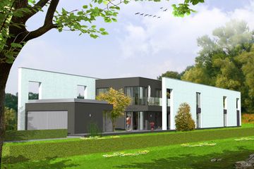  Projekt domu MD-23 (dom z lokalem usługowym i pomieszczeniem hobby) (KKA1024) - projekt domu z pełnym piętrem - Zdjęcie 2