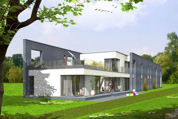  Projekt domu MD-23 (dom z lokalem usługowym i pomieszczeniem hobby) (KKA1024) - projekt domu z pełnym piętrem - Zdjęcie 4