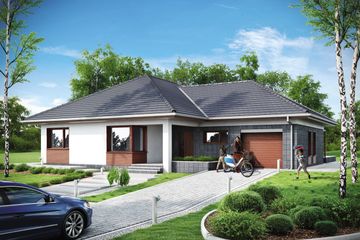  Projekt domu Kamelia (1563) (KRD2712) - projekt domu parterowego - Zdjęcie 1