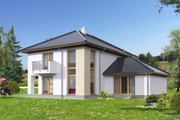  Projekt domu Arbon DCP318 (WOB1637) - projekt domu z pełnym piętrem - Zdjęcie 2