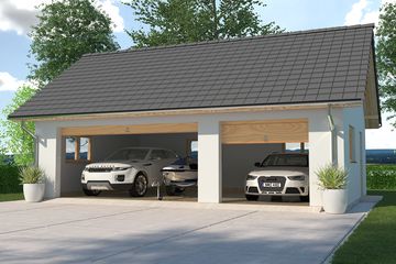  Projekt garażu APG-6 wersja B garaż (WRD2578) - projekt garażu parterowego - Zdjęcie 1