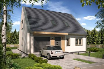  Projekt domu Eryk modern a (WRD2582) - projekt domu parterowego z poddaszem - Zdjęcie 2