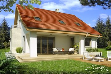  Projekt domu Jaś a (WRD2589) - projekt domu parterowego z poddaszem - Zdjęcie 3