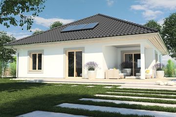  Projekt domu Bella wersja A bez garażu paliwo stałe (WRD2596) - projekt domu parterowego - Zdjęcie 2