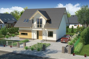  Projekt domu August 3 PS (WRW1278) - projekt domu parterowego z poddaszem - Zdjęcie 2