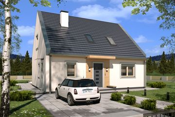  Projekt domu Cornelia wersja A paliwo stałe (WRD2618) - projekt domu parterowego z poddaszem - Zdjęcie 1