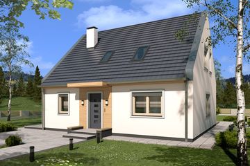  Projekt domu Cornelia wersja A paliwo stałe (WRD2618) - projekt domu parterowego z poddaszem - Zdjęcie 2