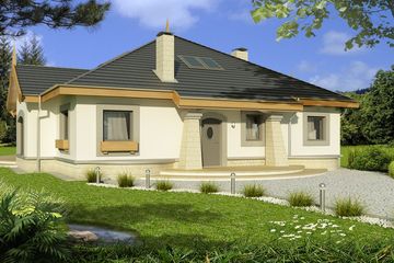  Projekt domu Arabella 2D (WRD2630) - projekt domu parterowego - Zdjęcie 2