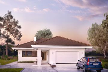  Projekt domu Kiwi 4 (BSA2092) - projekt domu parterowego - Zdjęcie 4