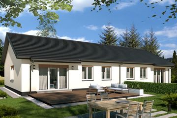  Projekt domu Filip A - bliźniak PLP (WRD2639) - projekt domu parterowego - Zdjęcie 1