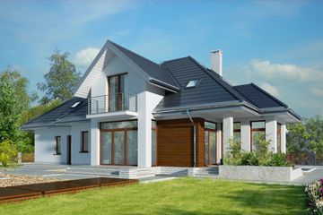  Projekt domu Dijon V DCP234d (WOB1639) - projekt domu parterowego z poddaszem - Zdjęcie 4