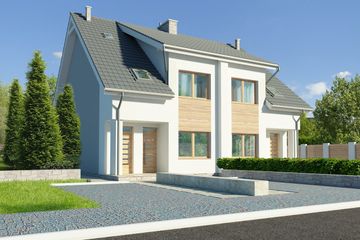  Projekt domu Fossano III DCBL13 (WOB1640) - projekt domu parterowego z poddaszem - Zdjęcie 2
