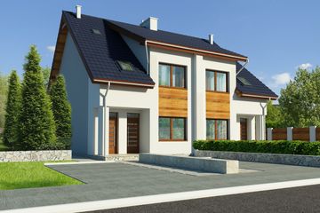  Projekt domu Fossano III DCBL13 (WOB1640) - projekt domu parterowego z poddaszem - Zdjęcie 1