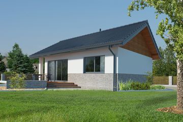  Projekt domu Lucca VIII LMB71g (WRB1365) - projekt domu parterowego - Zdjęcie 5