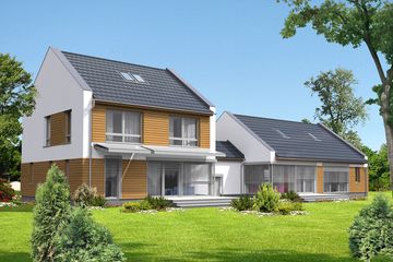 Projekt domu Odense DCP322 - z pełnym piętrem dom o powierzchni 242,21 m², dach dwuspadowy - ujęcie 2