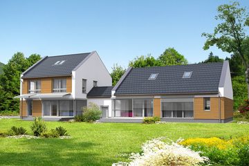 Projekt domu Odense DCP322 - z pełnym piętrem dom o powierzchni 242,21 m², dach dwuspadowy - ujęcie 3