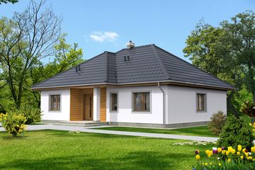  Projekt domu Saga III LMB69b (WRB1349) - projekt domu parterowego - Zdjęcie 1