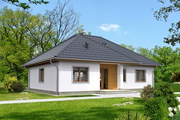  Projekt domu Saga III LMB69b (WRB1349) - projekt domu parterowego - Zdjęcie 2
