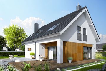  Projekt domu Tola energo (WRC2654) - projekt domu parterowego z poddaszem - Zdjęcie 1