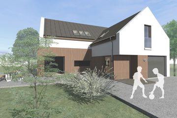  Projekt domu eko Typowy 5 (KKE1005) - projekt domu parterowego z poddaszem - Zdjęcie 2