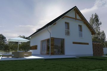  Projekt domu eko Typowy 7 (KKE1007) - projekt domu parterowego z poddaszem - Zdjęcie 3