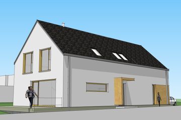  Projekt domu eko Typowy 19 (KKE1019) - projekt domu parterowego z poddaszem - Zdjęcie 2