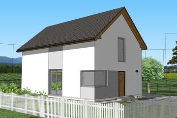  Projekt domu eko Typowy 22 (KKE1022) - projekt domu parterowego z poddaszem - Zdjęcie 1